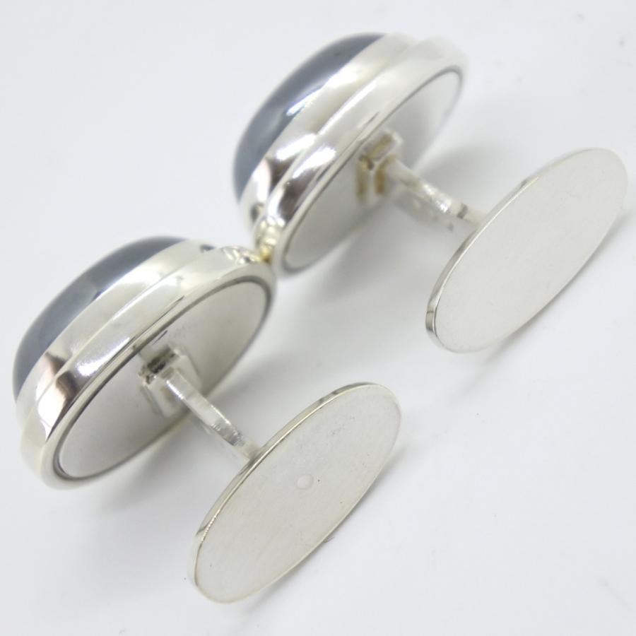 Georg Jensen ジョージジェンセン カフス シルバー925 × ヘマタイト  