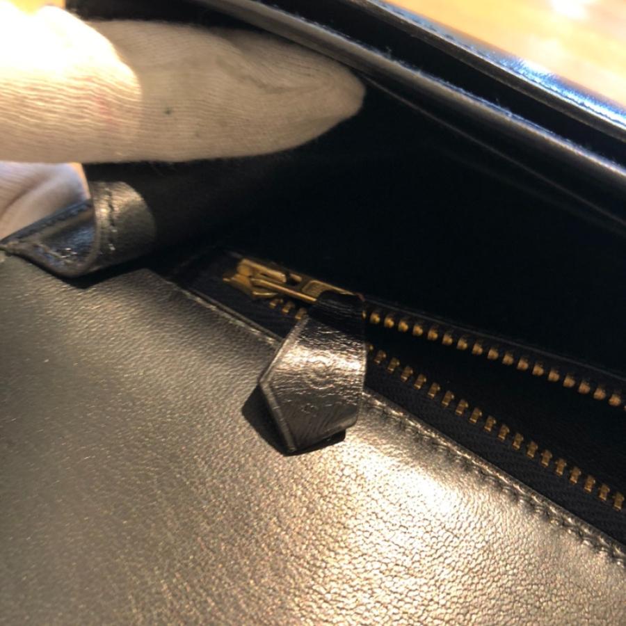 HERMES エルメス ヴィンテージ 〇O ショルダーバッグ ボックスカーフ 