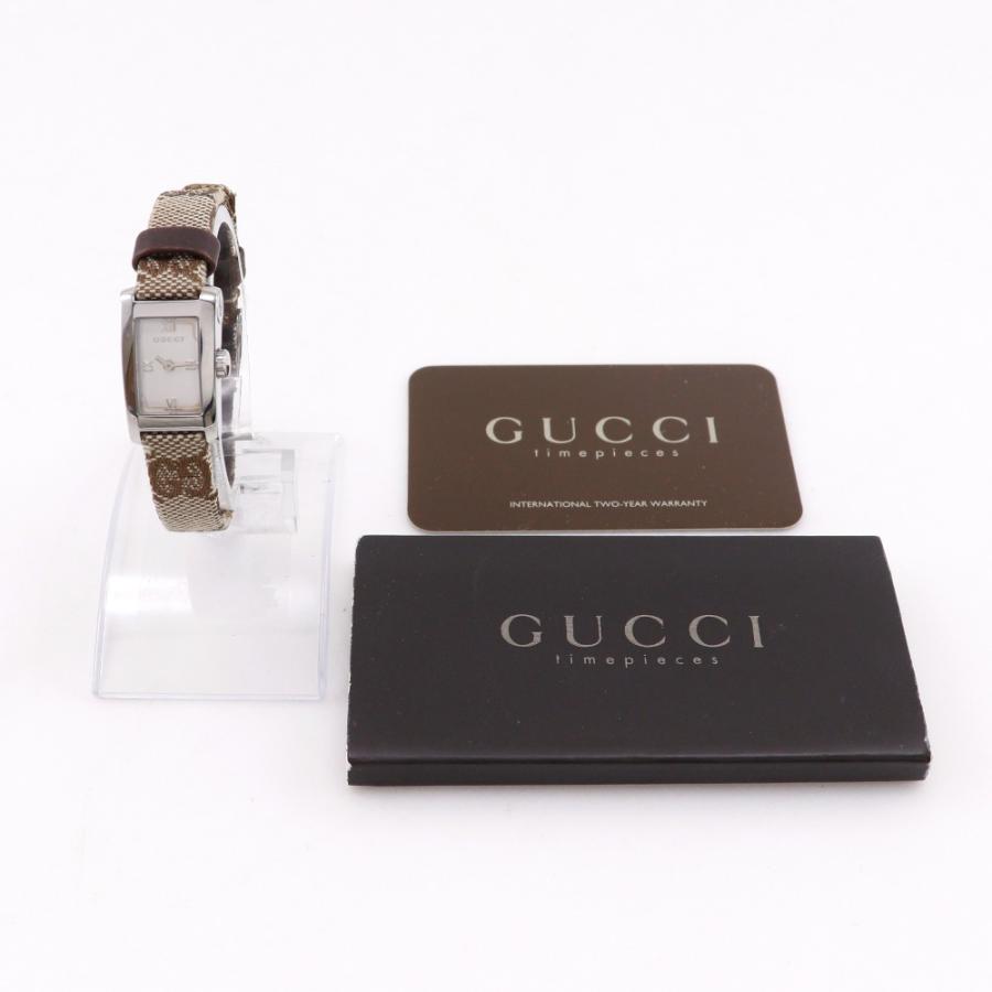 GUCCI（グッチ） 8600L 腕時計 SS×GGキャンバス クオーツ レディース
