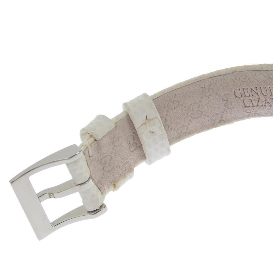 GUCCI グッチ Uプレイ 129.5 腕時計 SS×リザード シルバー GUCCI グッチ Uプレイ 129.5 腕時計 SS×リザード シルバー