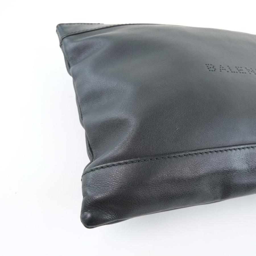 BALENCIAGA バレンシアガ ネイビー クリップM クラッチバッグ 37373 セカンドバッグ カーフ 黒 ユニセックス【59080375】中古_3