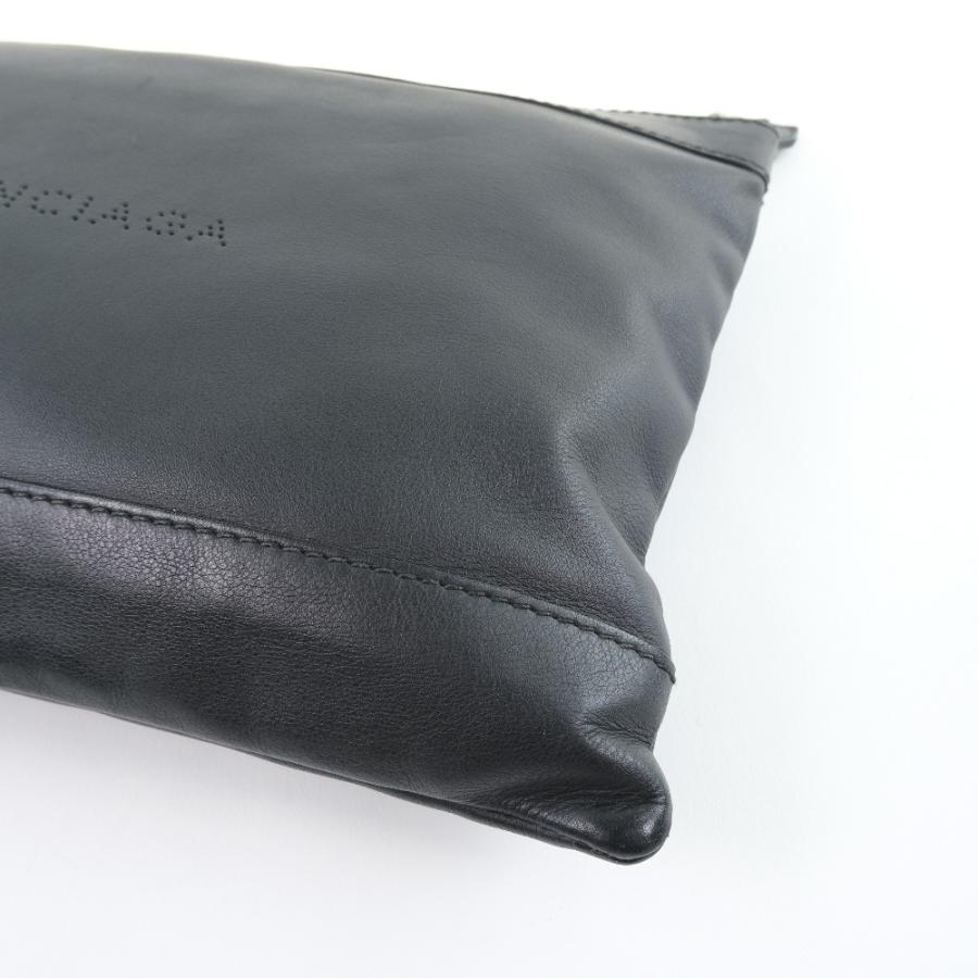 BALENCIAGA バレンシアガ ネイビー クリップM クラッチバッグ 37373 セカンドバッグ カーフ 黒 ユニセックス【59080375】中古_4