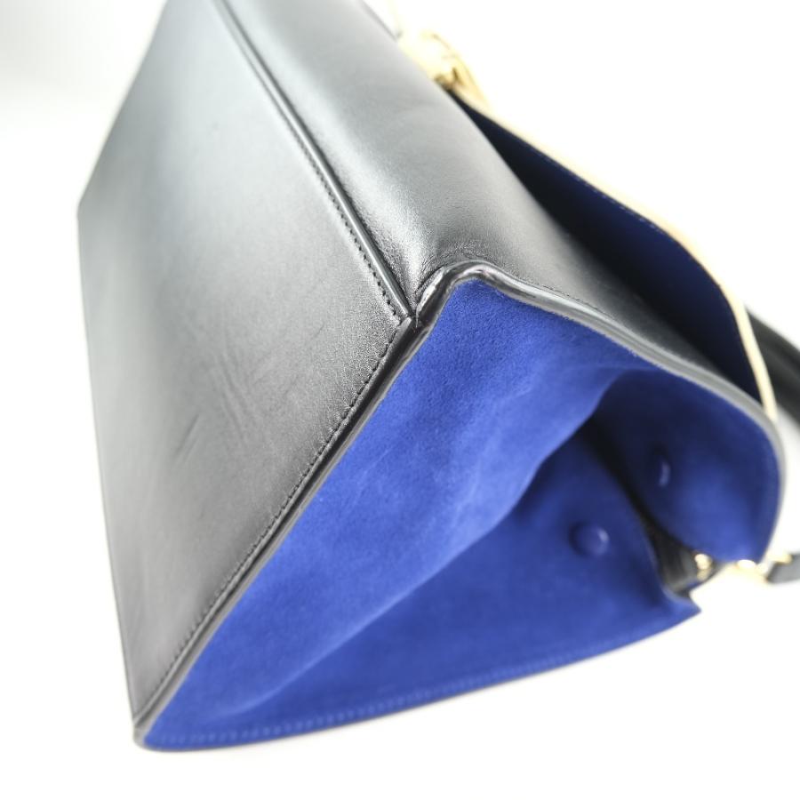 CELINE セリーヌ トラペーズ 2WAYショルダー ハンドバッグ カーフ 