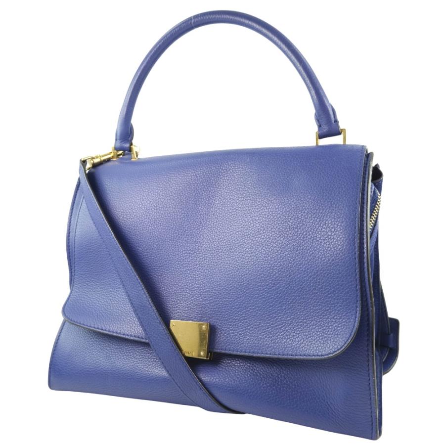 CELINE（セリーヌ） トラペーズ 2WAYショルダー ハンドバッグ カーフ 