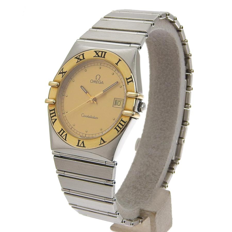 OMEGA オメガ コンステレーション 腕時計 SS シルバー クオーツ アナログ表示 メンズ ゴールド文字盤【60310435】中古｜crown78｜02