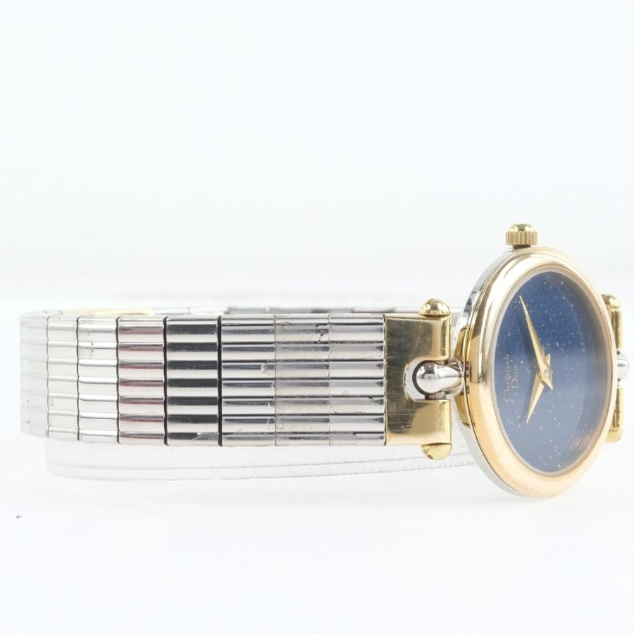 Dior クリスチャンディオール 3025 腕時計 SS ゴールド/シルバー 