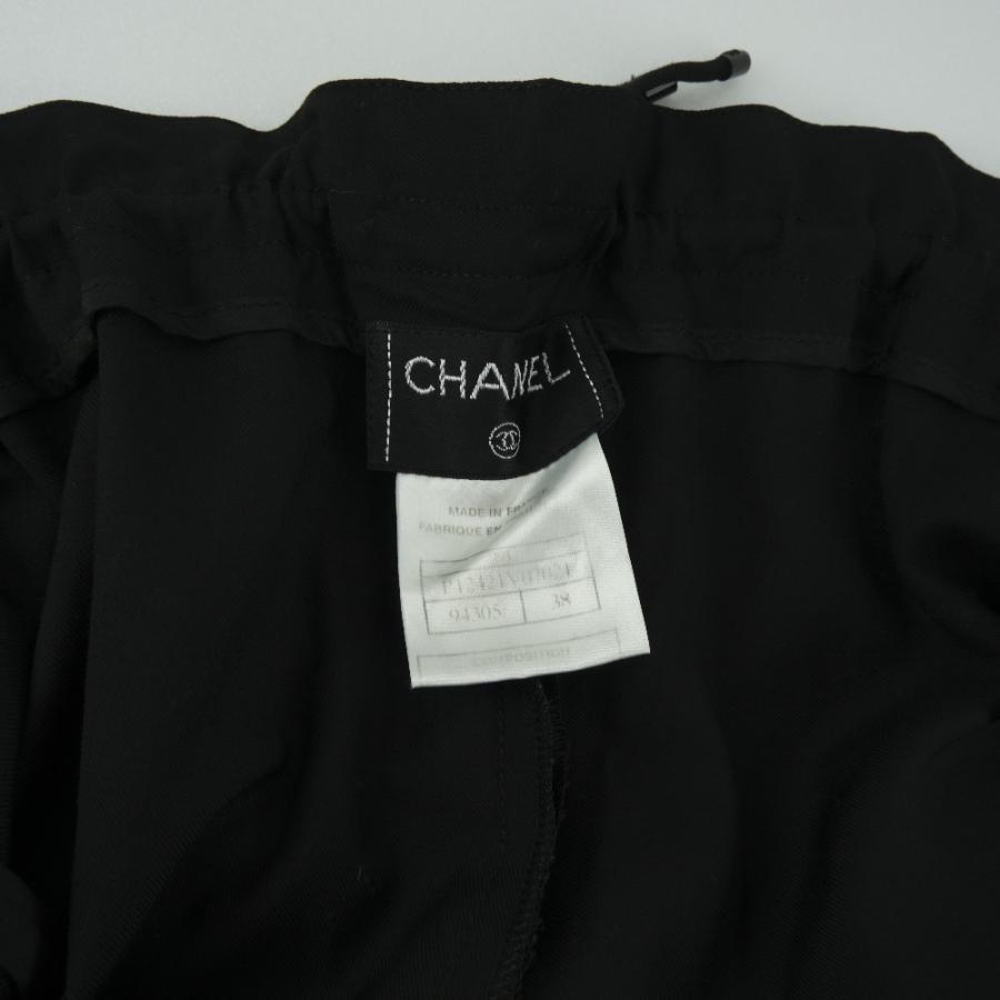 CHANEL シャネル P12421V07021 パンツ ウール 黒 レディース【80090234  