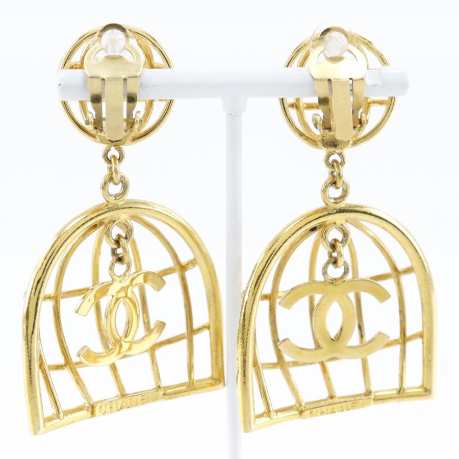 CHANEL（シャネル） 鳥籠 93P イヤリング 金メッキ 約31.9g レディース