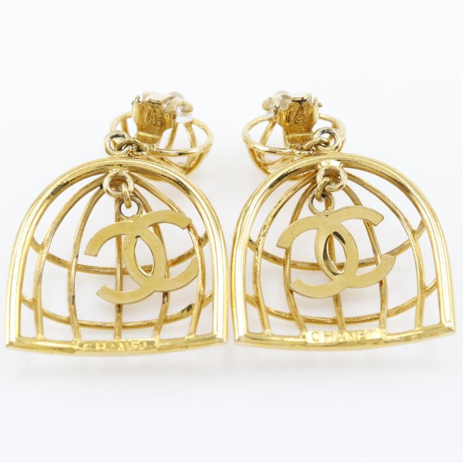 CHANEL（シャネル） 鳥籠 93P イヤリング 金メッキ 約31.9g レディース