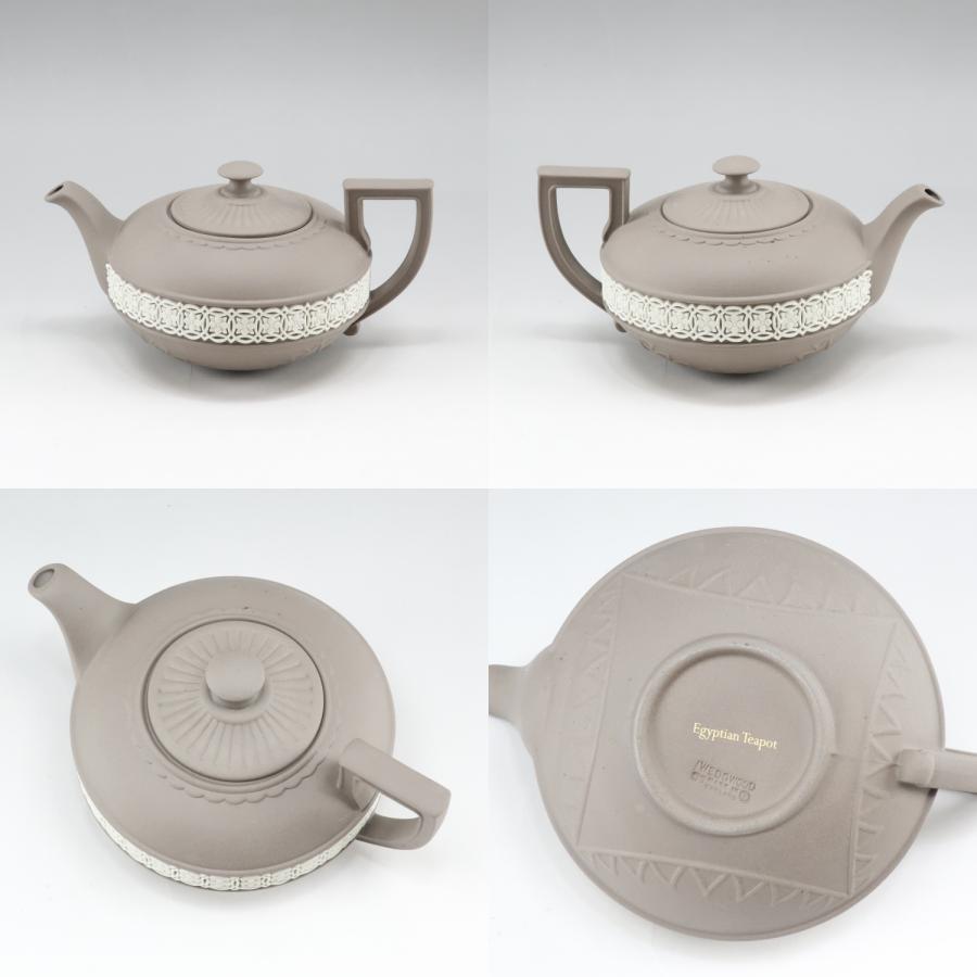 キッチン/食器 ウェッジウッド250周年記念ティーポットEgyptian Teapot