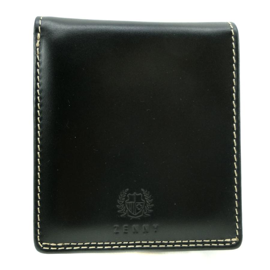 ZENNY 二つ折り財布 レザー 黒 メンズ【E212522190】中古 : 質にしきの