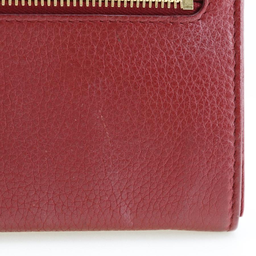 PRADA プラダ ヴィッテロダイノ 1MH132 長財布 レザー 赤 レディース