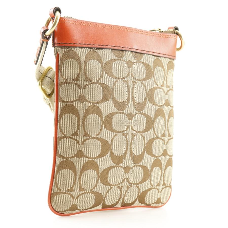 COACH（コーチ） シグネチャー 6442 ショルダーバッグ キャンバス 茶