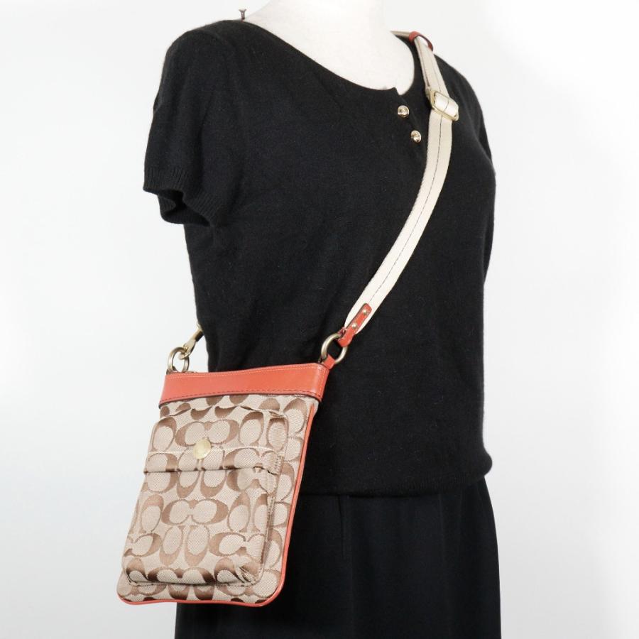 【COACH】コーチ シグネチャー 6442 キャンバス 茶 レディース ショルダーバッグ COACH（コーチ） シグネチャー 6442 ショルダーバッグ キャンバス 茶
