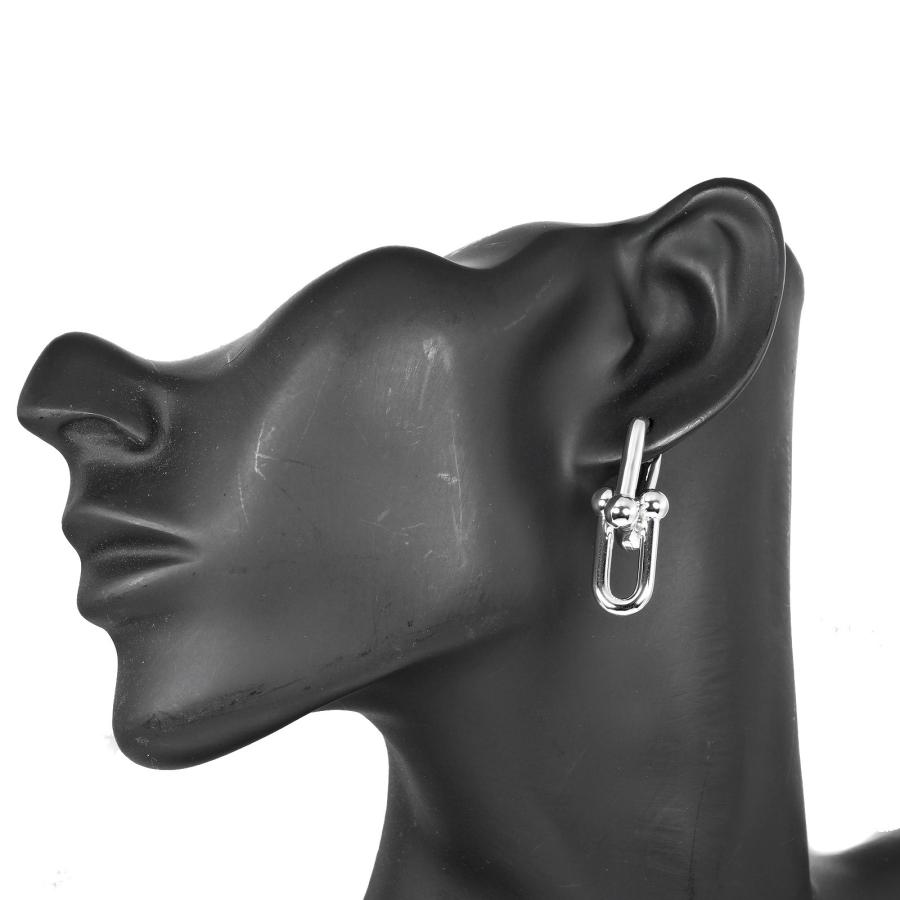 TIFFANY&Co. ティファニー ハードウェア ラージリンク ピアス シルバー