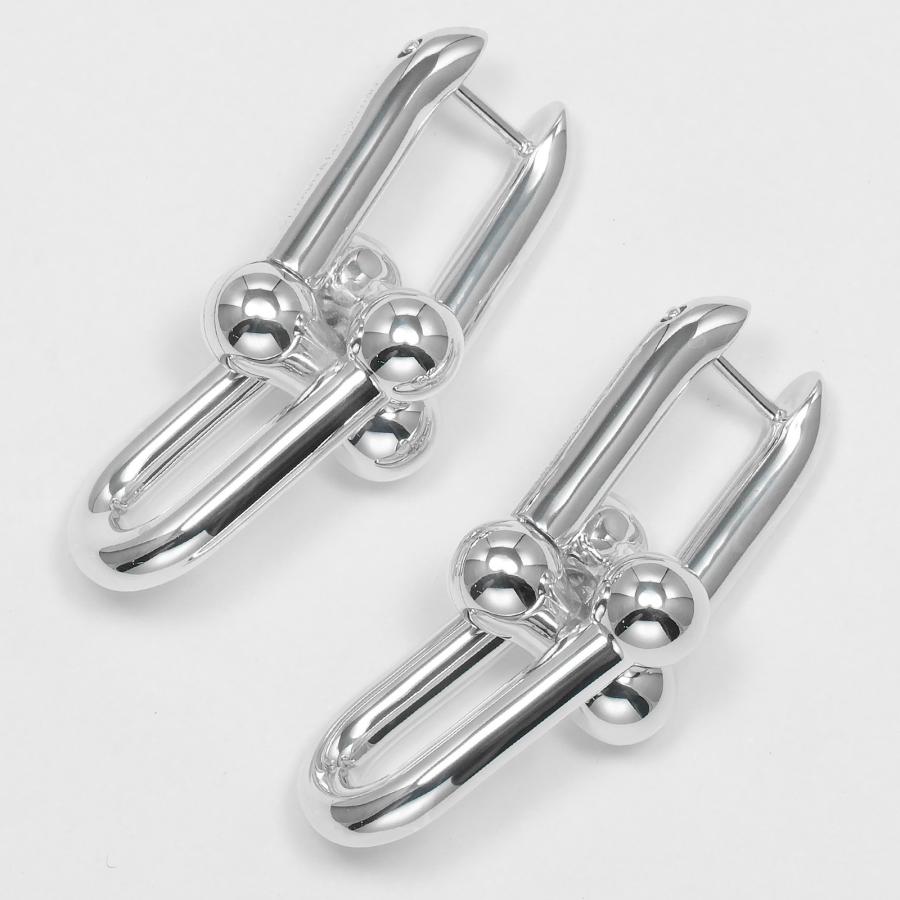 TIFFANY&Co. ティファニー ハードウェア ラージリンク ピアス シルバー  