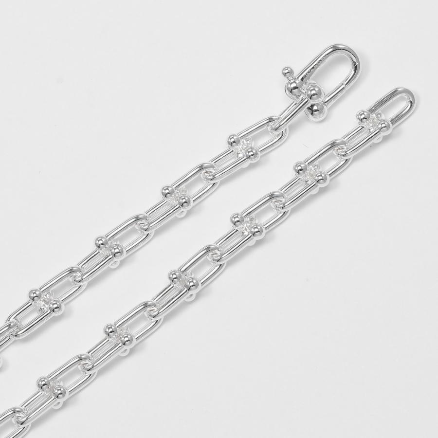 Tiffany & Co. ハードウェアネックレススモール ティファニー ハードウェア リンク ネックレス スターリングシルバー