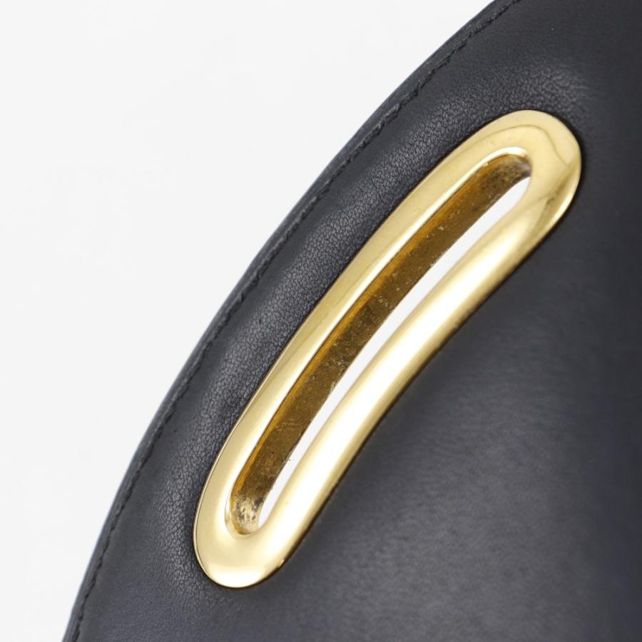 HERMES（エルメス） パスキード ショルダーバッグ レザー 黒