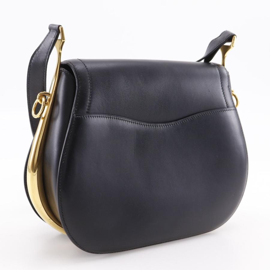 HERMES（エルメス） パスキード ショルダーバッグ レザー 黒