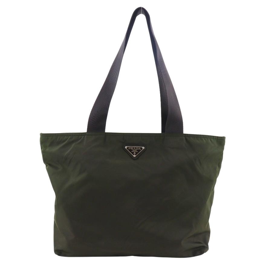 PRADA】プラダ B5878X ナイロン EBANO カーキ レディース トートバッグ 