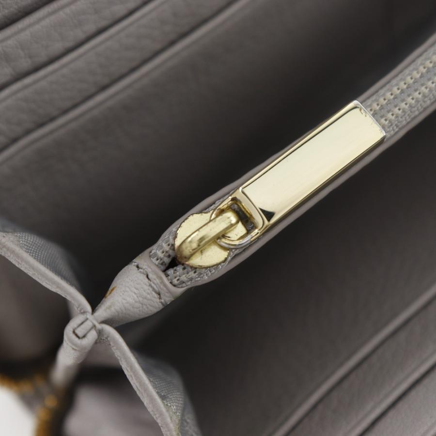 【Tory Burch】トリーバーチ ラウンドファスナー TTロゴ レザー グレー レディース 長財布 TORY BURCH（トリーバーチ） ラウンドファスナー TTロゴ 長財布 レザー
