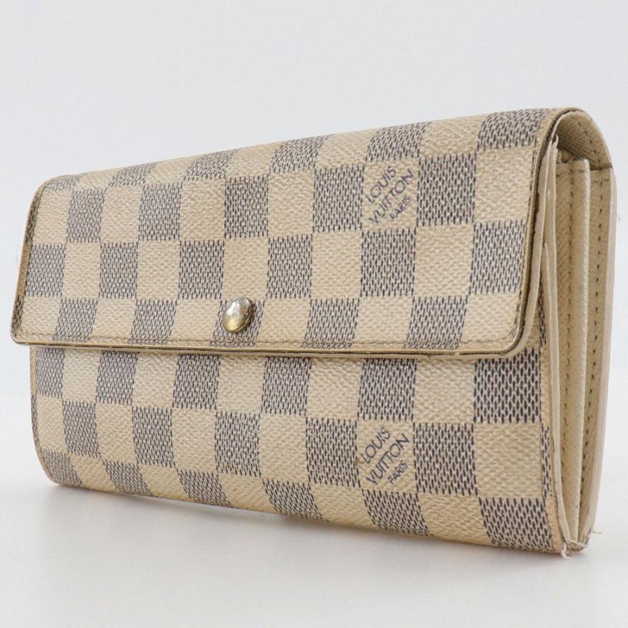 ルイヴィトン アズール ポルトフォイユサラ ホワイト 箱付き　N61735 LOUIS VUITTON（ルイ・ヴィトン） ポルトフォイユ・サラ N61735 CA5027