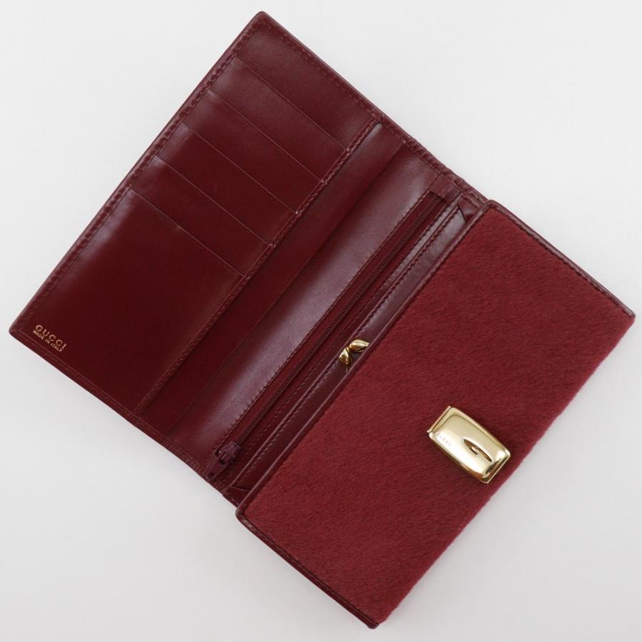 GUCCI グッチ がま口 ヴィンテージ 035.0416.1906.0 ハラコ 赤 長財布 レディース 【中古】 GUCCI（グッチ） がま口 ヴィンテージ 035.0416.1906.0 長財布 ハラコ