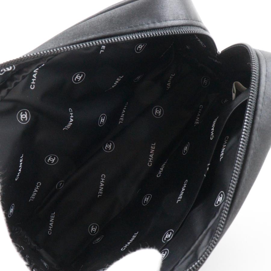 CHANEL（シャネル） マドモアゼル ノベルティ ポーチ ナイロン 黒