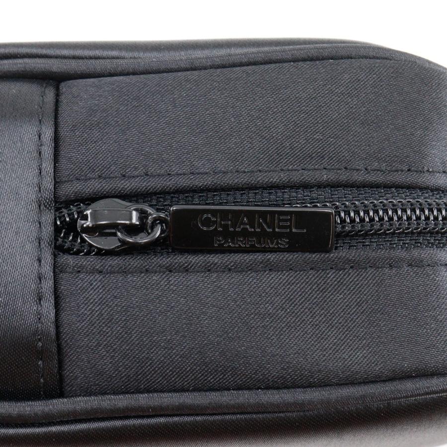 CHANEL シャネル マドモアゼル ノベルティ ポーチ ナイロン 黒 レディース【G202625007】中古_6