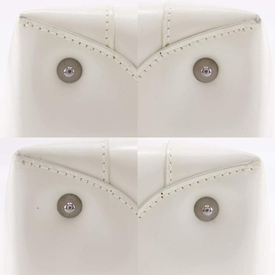 Dior クリスチャンディオール マリスパール 2WAYショルダー パテントレザー オフホワイト Dior クリスチャンディオール マリスパール 2WAYショルダー トート