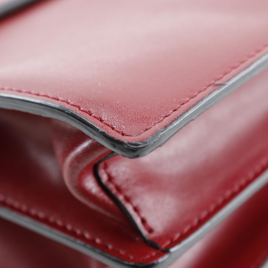 FENDI フェンディ ミニキャナイ 8M0381 A417 ショルダーバッグ カーフ 赤 レディース【G212024002】中古の画像