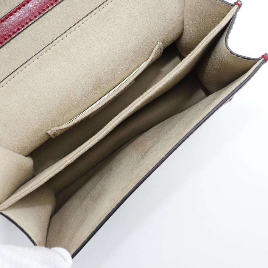 FENDI フェンディ ミニキャナイ 8M0381 A417 ショルダーバッグ カーフ 赤 レディース【G212024002】中古の画像