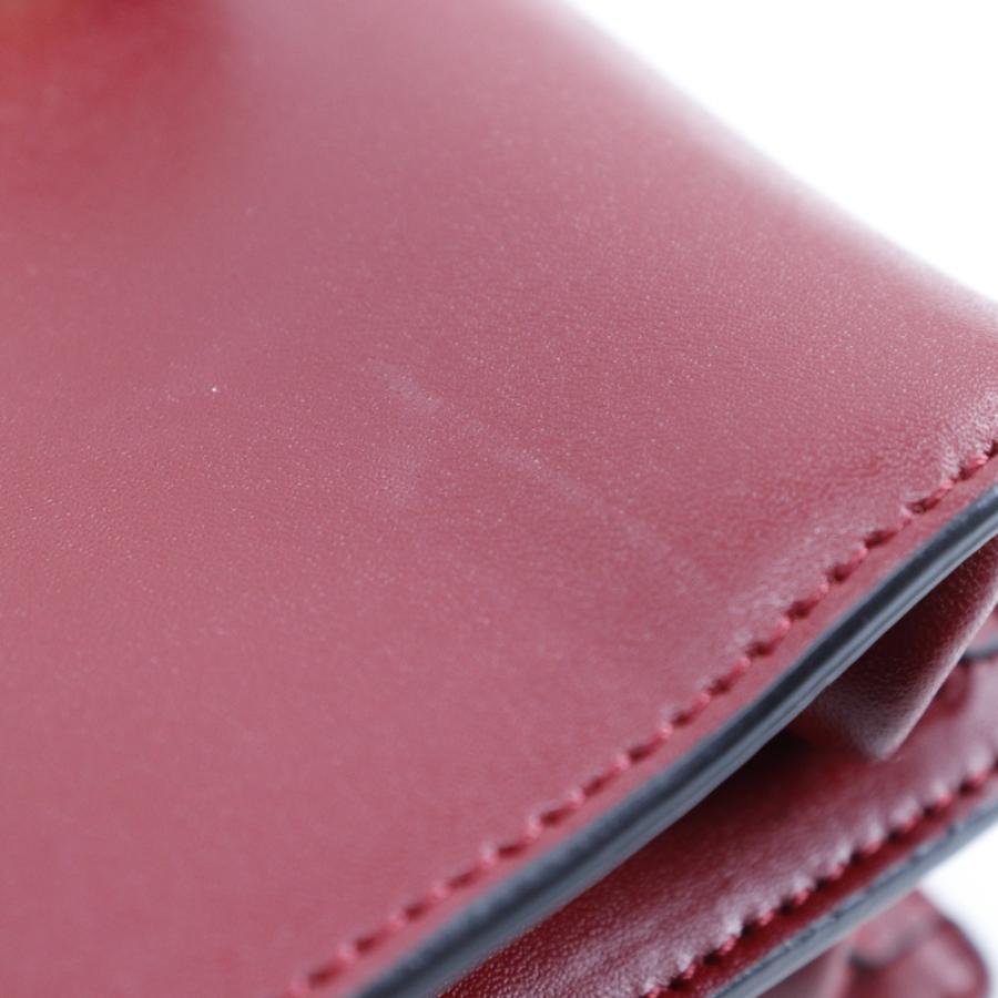 FENDI フェンディ ミニキャナイ 8M0381 A417 ショルダーバッグ カーフ 赤 レディース【G212024002】中古の画像