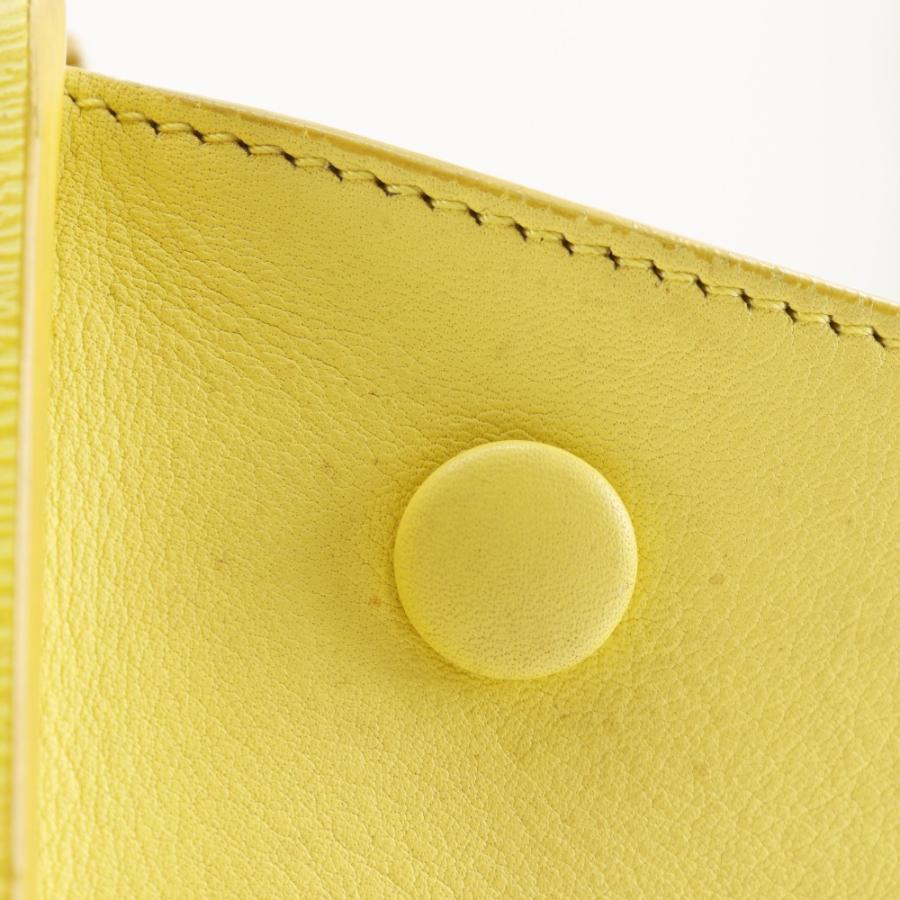 CELINE セリーヌ トラペーズ スモール 174683 カーフ 黄 ハンドバッグ レディース 【中古】 CELINE（セリーヌ） トラペーズ スモール 174683 ハンドバッグ カーフ