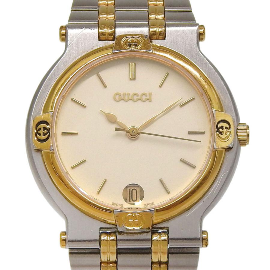 GUCCI（グッチ） 9000M 腕時計 SS×金メッキ クオーツ アナログ表示