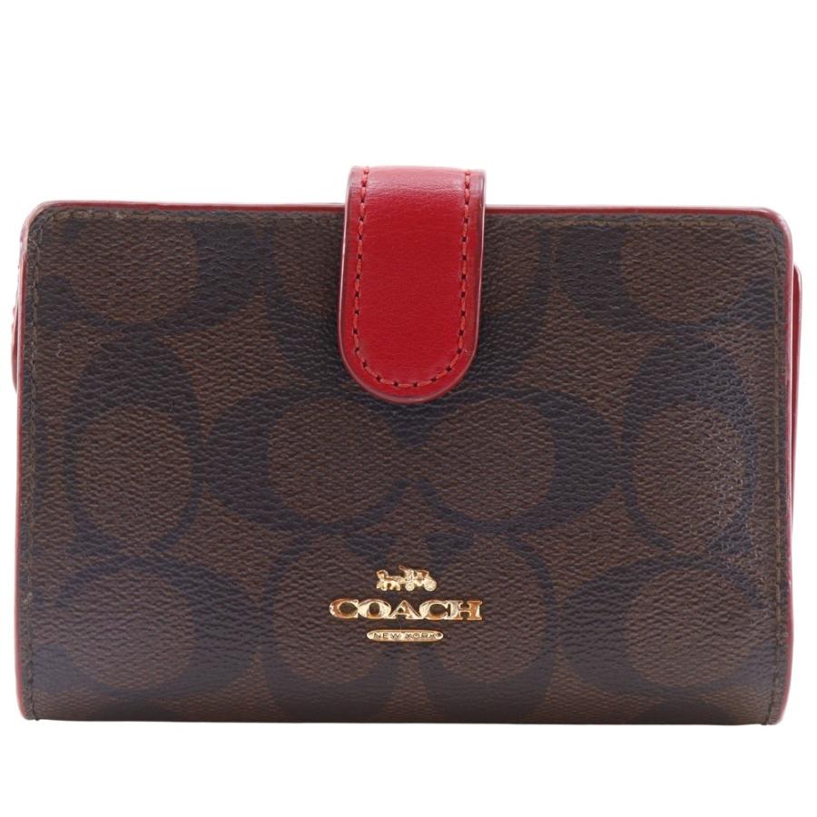 【COACH】コーチ シグネチャー F23553 PVCコーティングキャンバス 茶 レディース 二つ折り財布 コーチ COACH 二つ折り財布 F23553レディース 財布 ミニ財布
