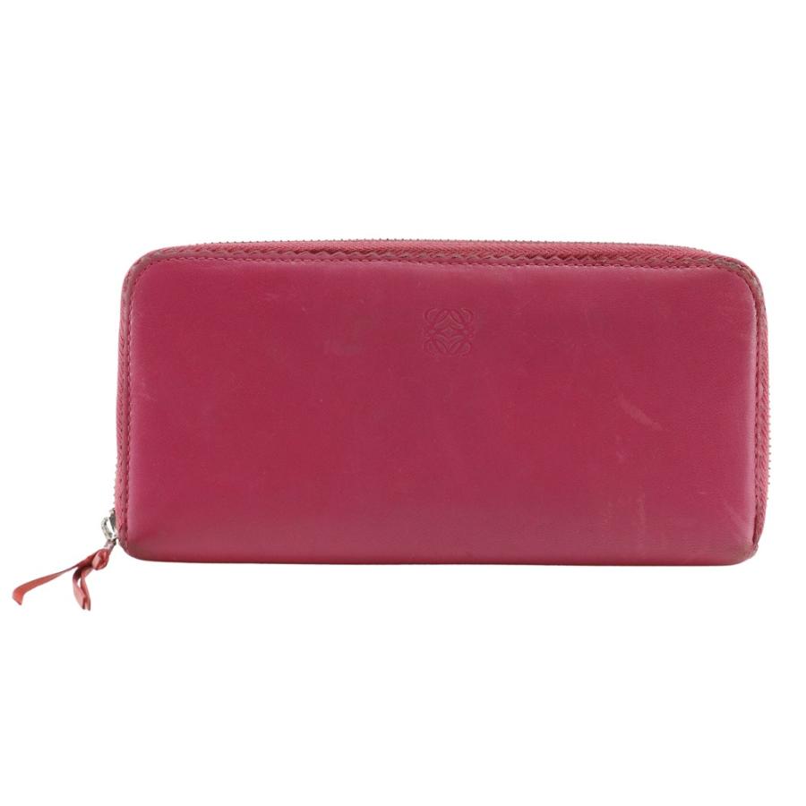 LOEWE（ロエベ） アナグラム 長財布 ラムスキン ピンク レディース 