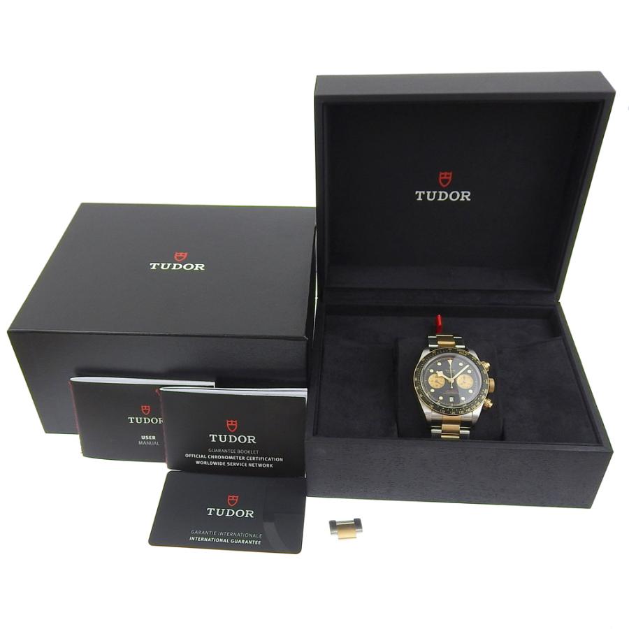 TUDOR 自動巻き クロノグラフ 腕時計 ブラック