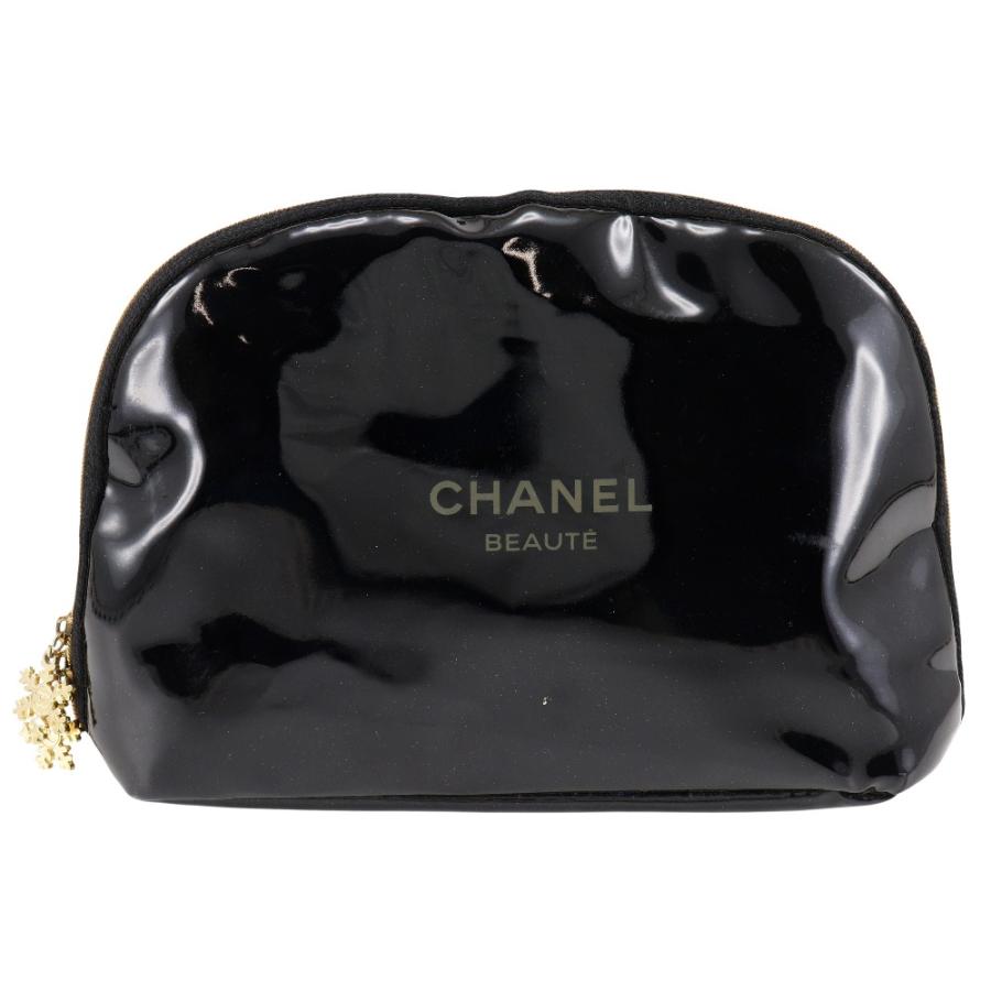 CHANEL シャネル メイクアップポーチ ノベルティ ポーチ エナメル 