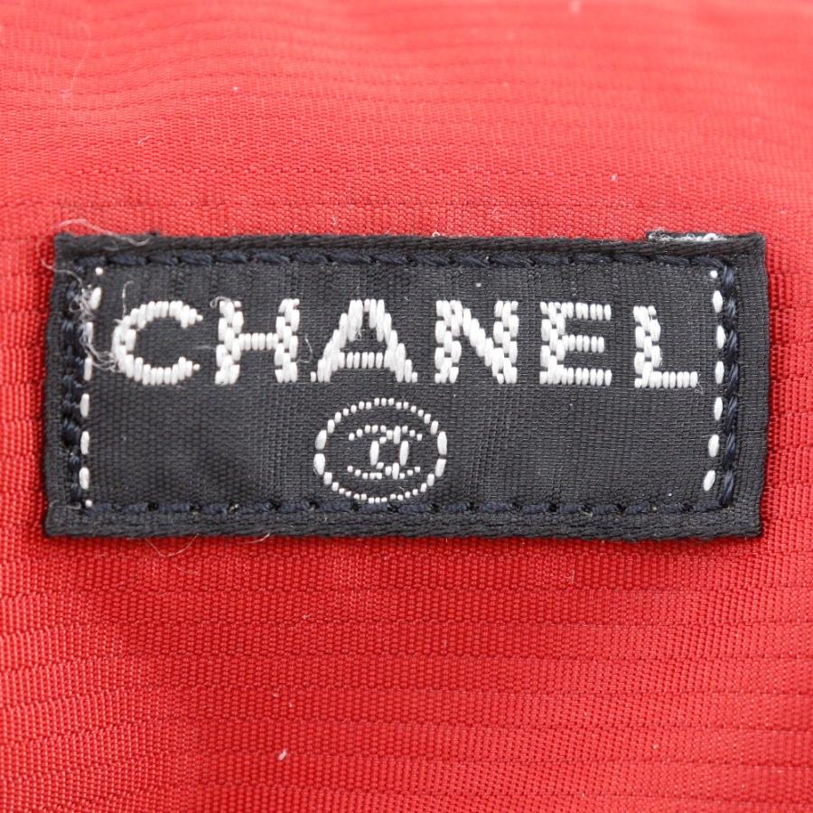 CHANEL シャネル トラベルライン ポーチ ナイロン 黒 ユニセックス  
