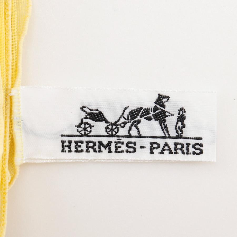 HERMES（エルメス） パレオ 太陽 ストール コットン 黄 レディース
