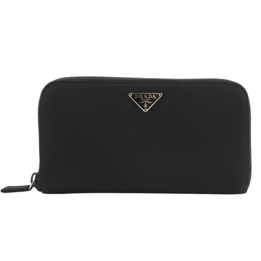 PRADA（プラダ） ラウンドファスナー M506 長財布 ナイロン NERO ユニ