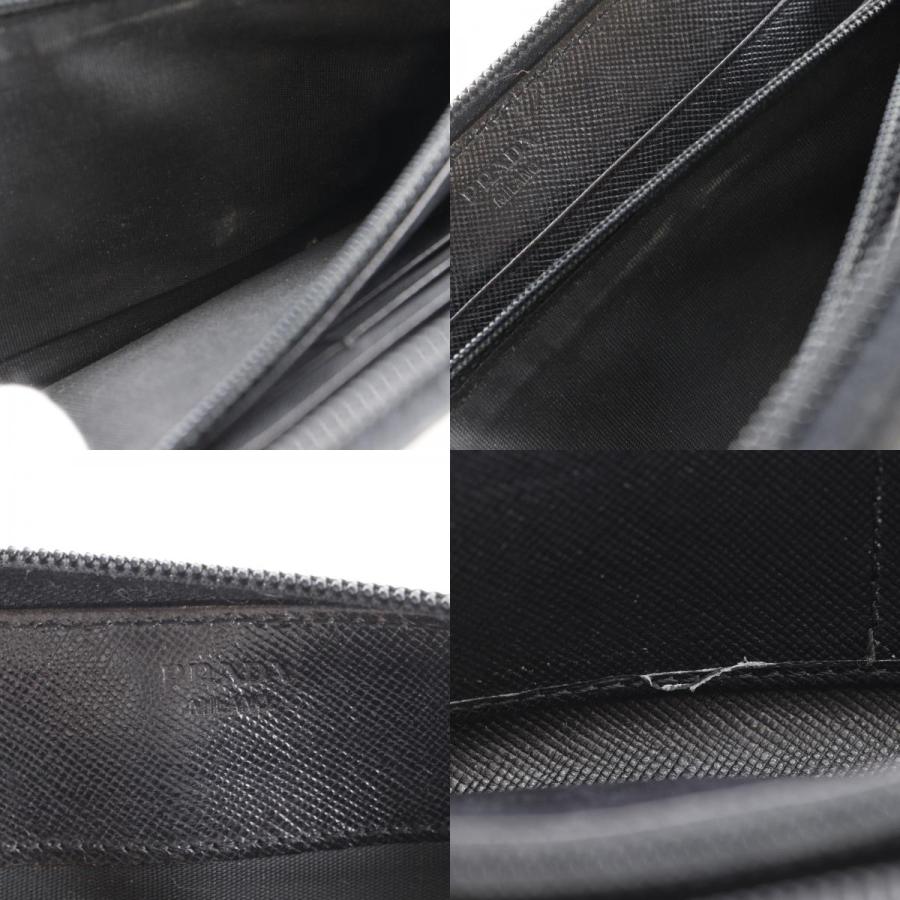 PRADA（プラダ） ラウンドファスナー M506 長財布 ナイロン NERO ユニ
