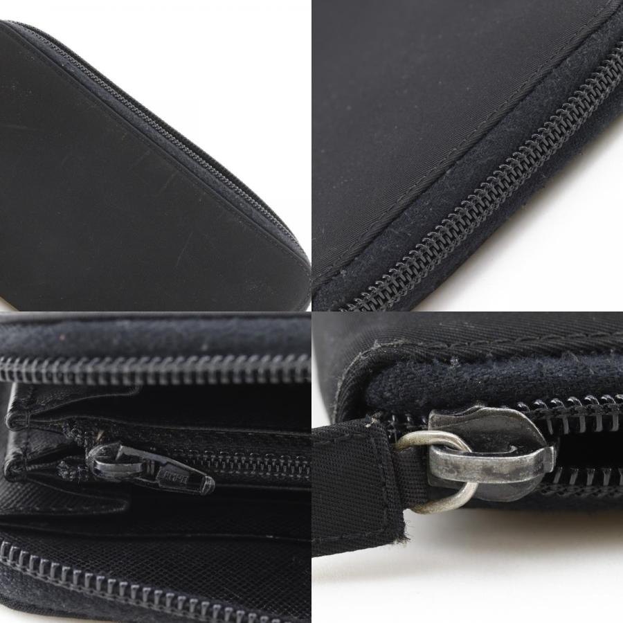 PRADA（プラダ） ラウンドファスナー M506 長財布 ナイロン NERO ユニ