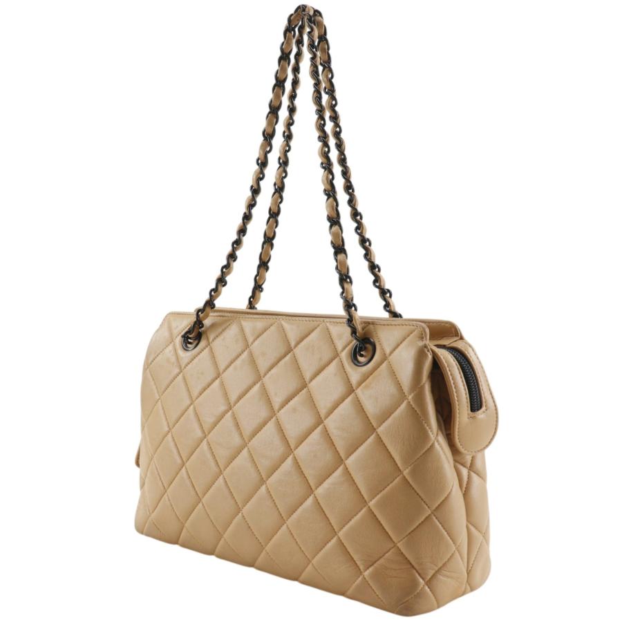 CHANEL（シャネル） チェーントート マトラッセ トートバッグ レザー 