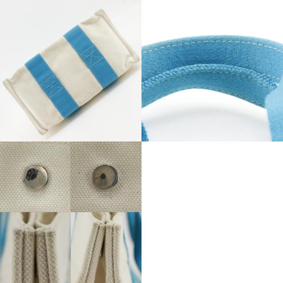 HERMES（エルメス） ボラボラPM トートバッグ キャンバス 白 