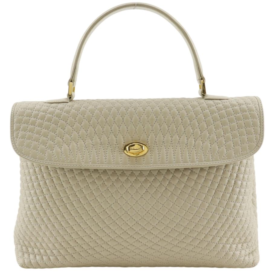 Bally（バリー） ワンハンドル キルティング ハンドバッグ レザー 