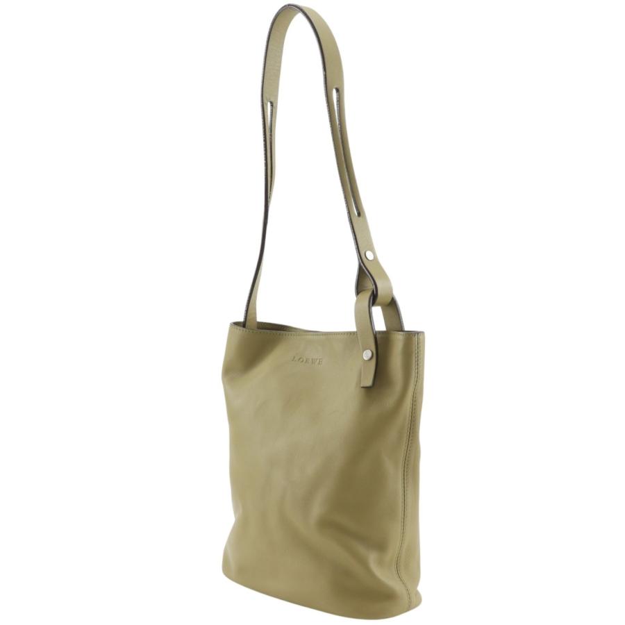 LOEWE ロエベ　アナグラム 2WAY ラムスキン LOEWE（ロエベ） アナグラム ショルダーバッグ ラムスキン オリーブ