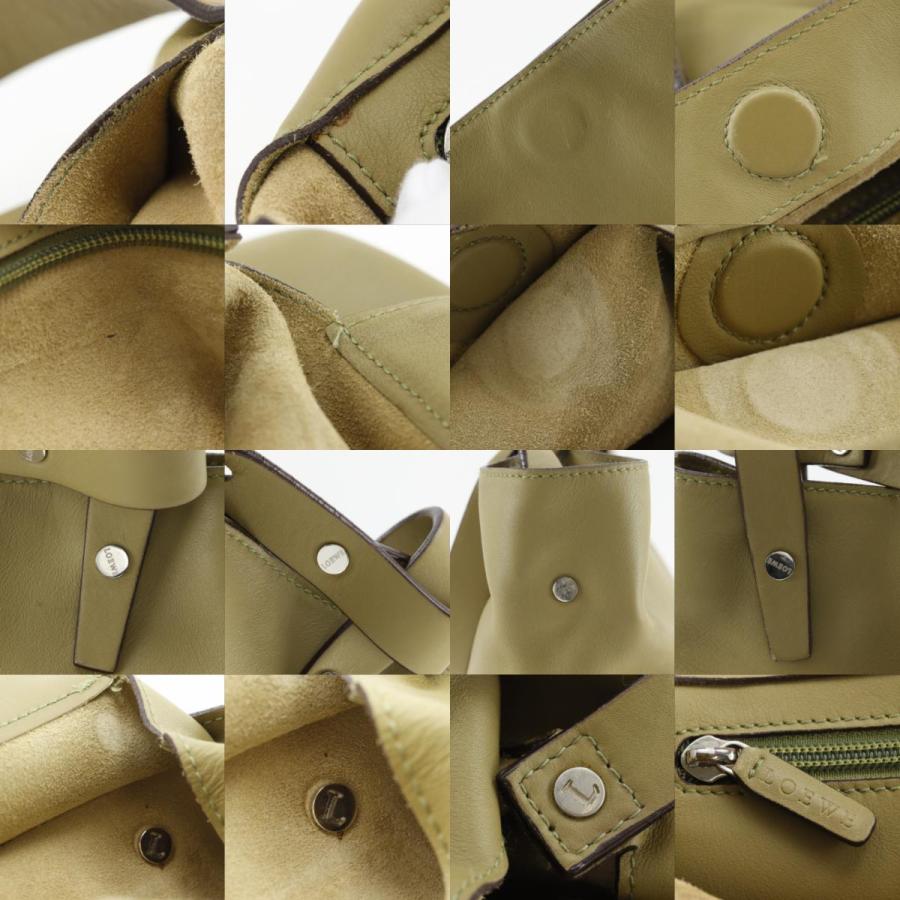 LOEWE（ロエベ） アナグラム ショルダーバッグ ラムスキン オリーブ