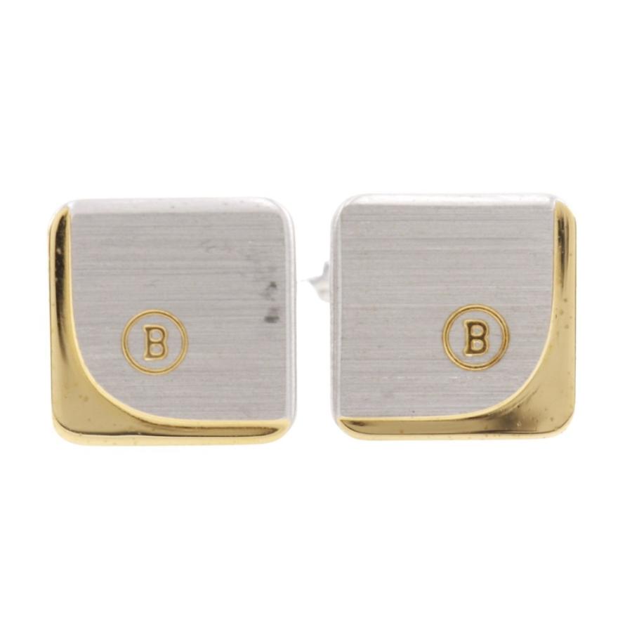 Bally（バリー） Bロゴ カフスセット タイピン 金属製 シルバー メンズ